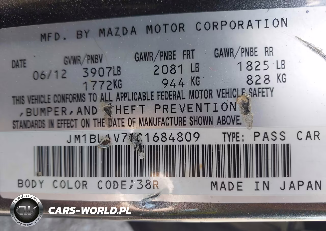 2012 Mazda Mazda3 I Touring VIN:JM1BL1V71C1684809 - 9