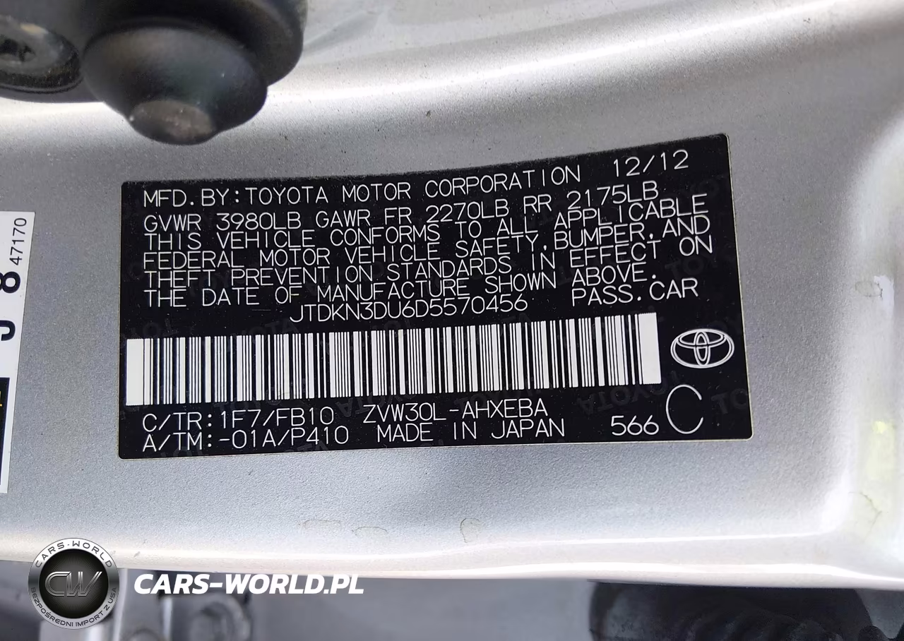 2013 Toyota Prius Three VIN:JTDKN3DU6D5570456 - 9