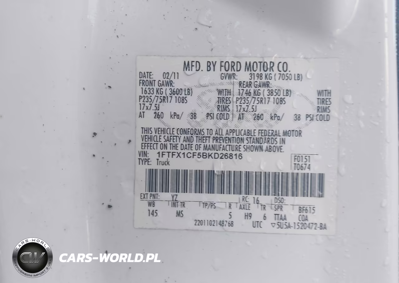 2011 Ford F-150 Xlt VIN:1FTFX1CF5BKD26816 - 9