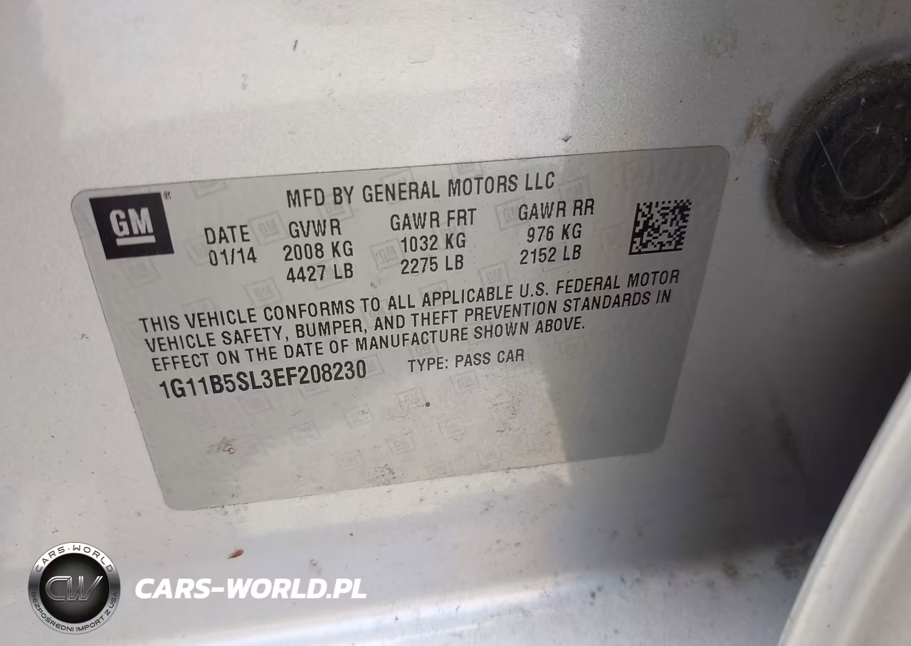 2014 Chevrolet Malibu 1Ls VIN:1G11B5SL3EF208230 - 9