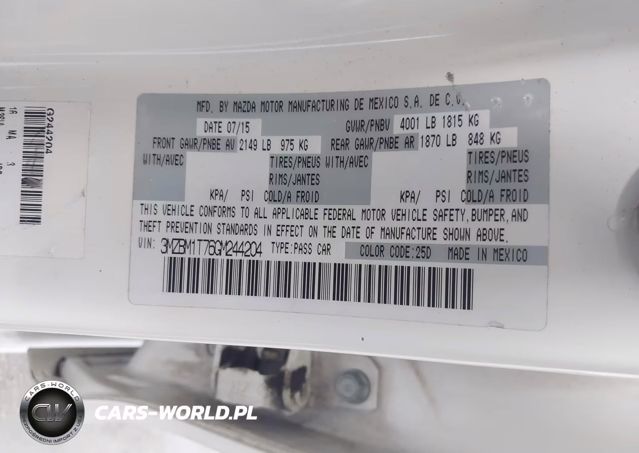 2016 Mazda Mazda3 I Sport VIN:3MZBM1T76GM244204 - 9
