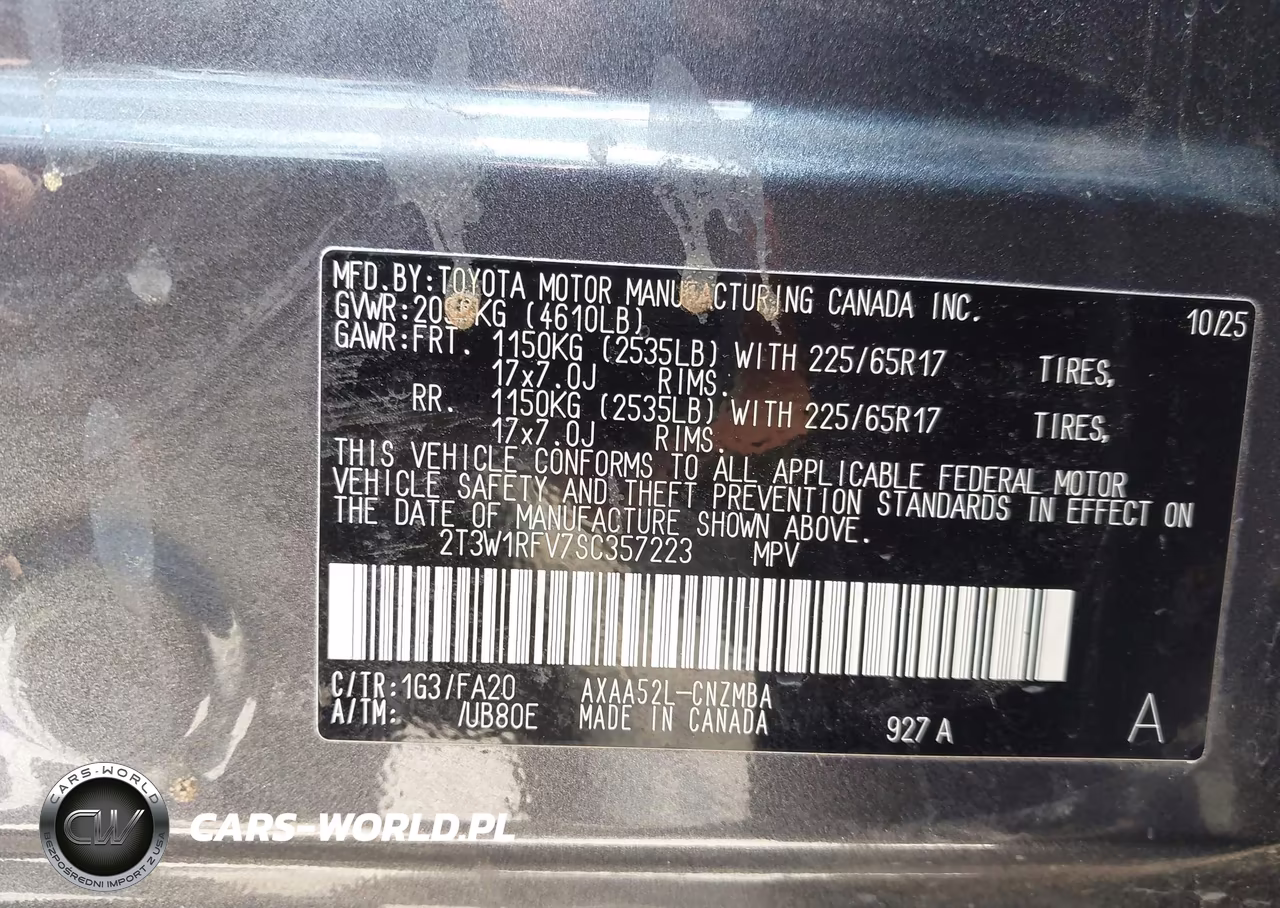 2025 Toyota Rav4 Xle VIN:2T3W1RFV7SC357223 - 9