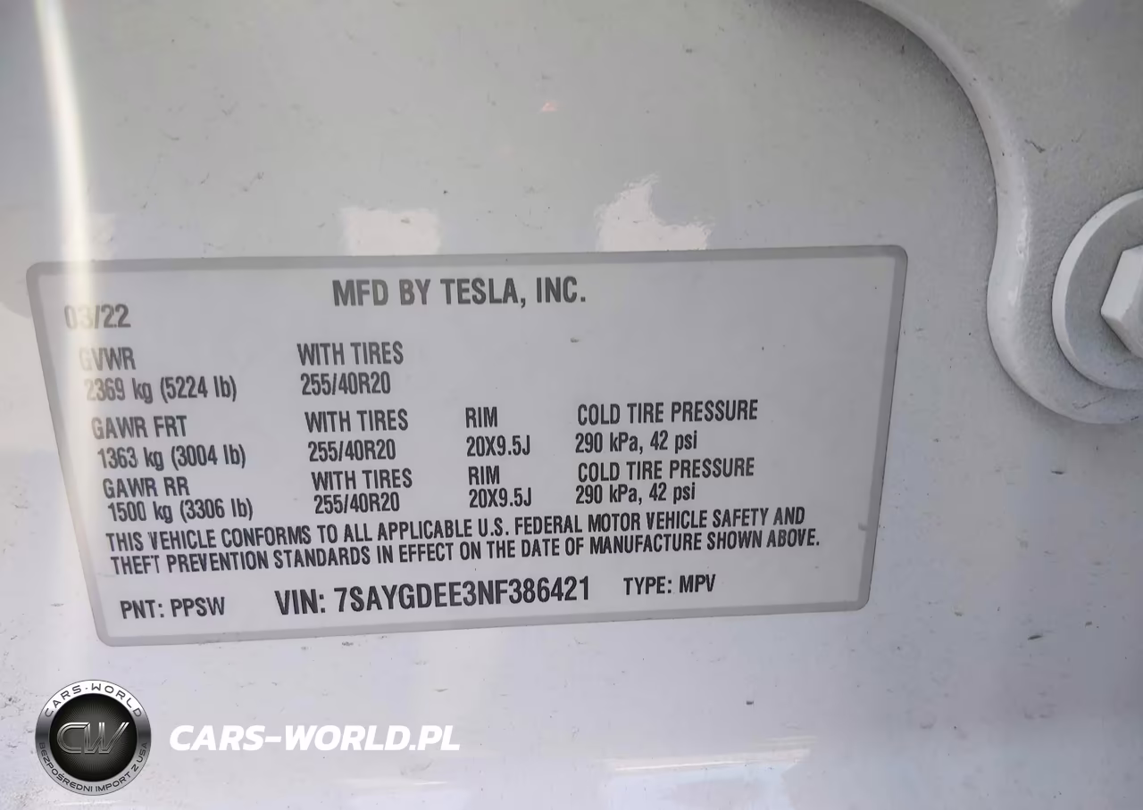 2022 Tesla Model Y Long Range Dual Motor All-Wheel Drive VIN:7SAYGDEE3NF386421 - 9