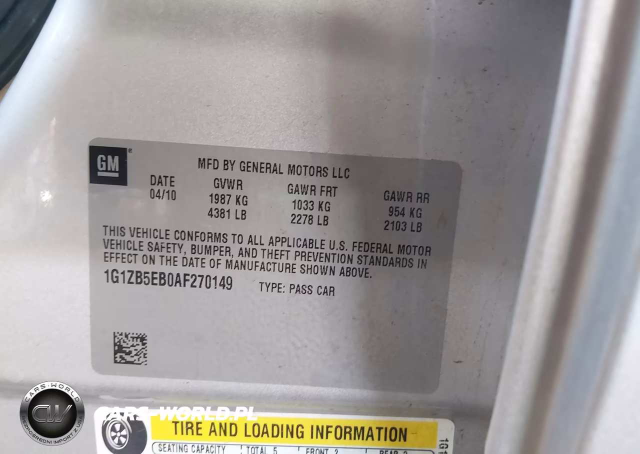 2010 Chevrolet Malibu Ls VIN:1G1ZB5EB0AF270149 - 9