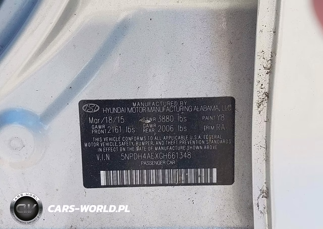 2016 Hyundai Elantra Se VIN:5NPDH4AEXGH661348 - 9