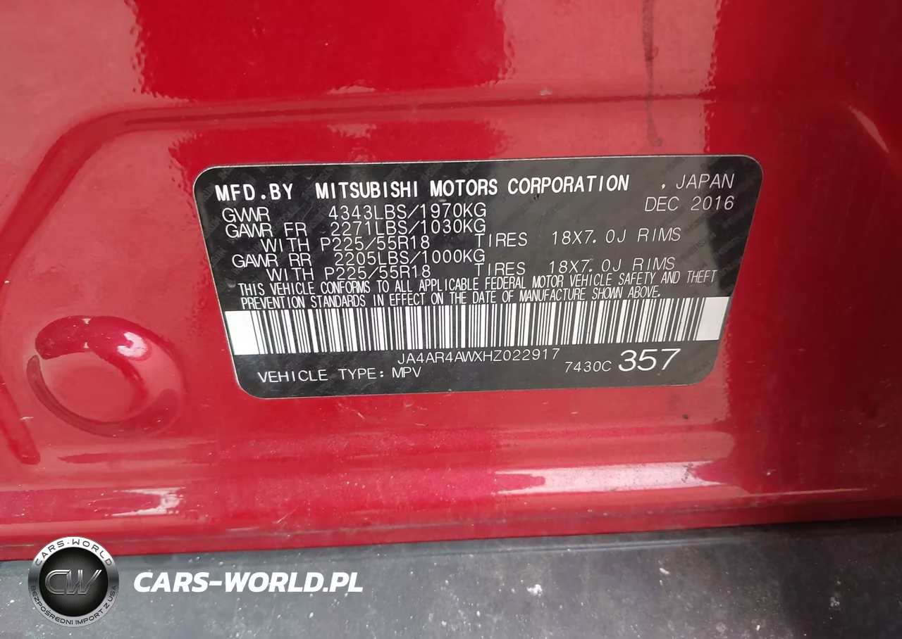2017 Mitsubishi Outlander Sport 2.4 Gt-2.4 Sel VIN:JA4AR4AWXHZ022917 - 9