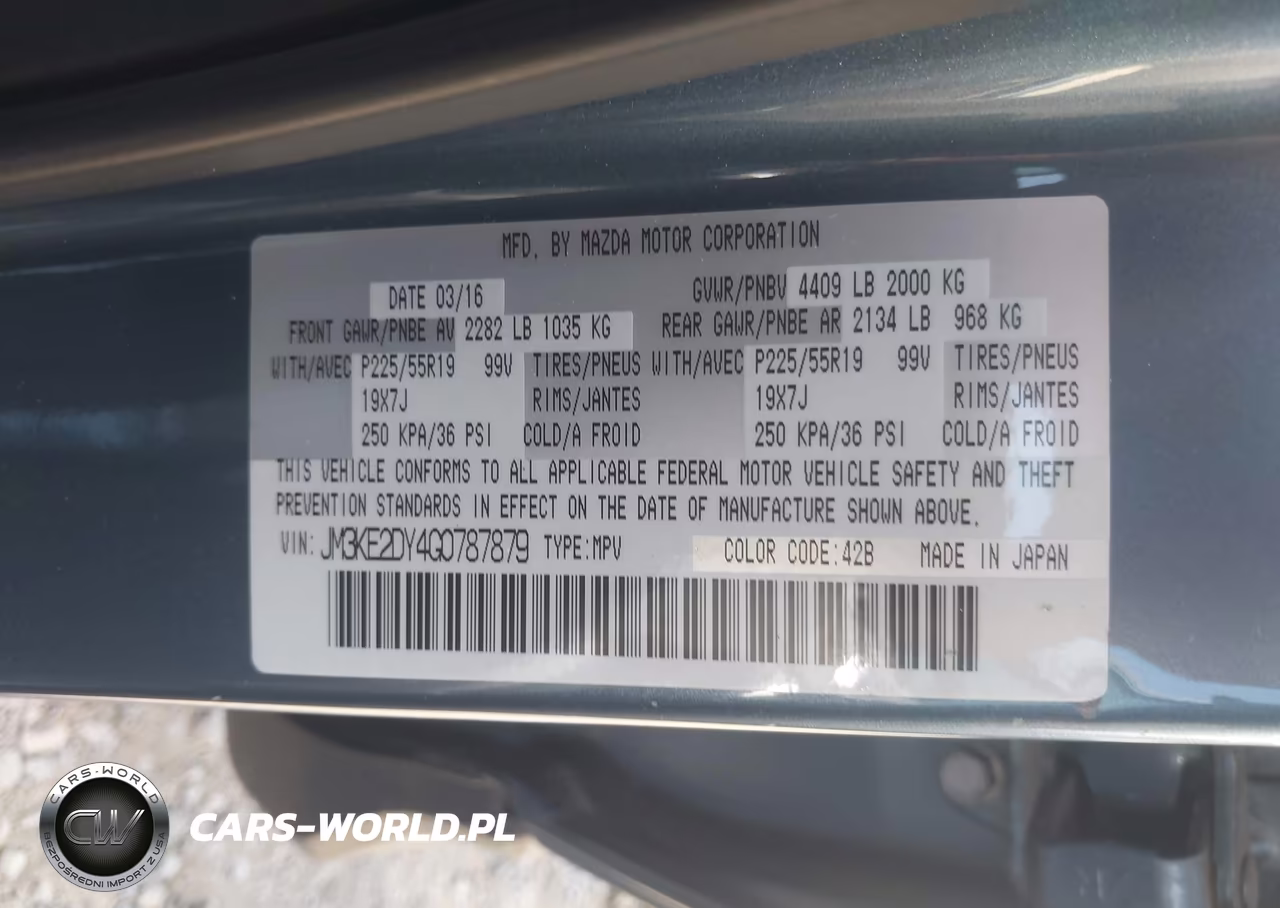 2016 Mazda Cx-5 Grand Touring VIN:JM3KE2DY4G0787879 - 9