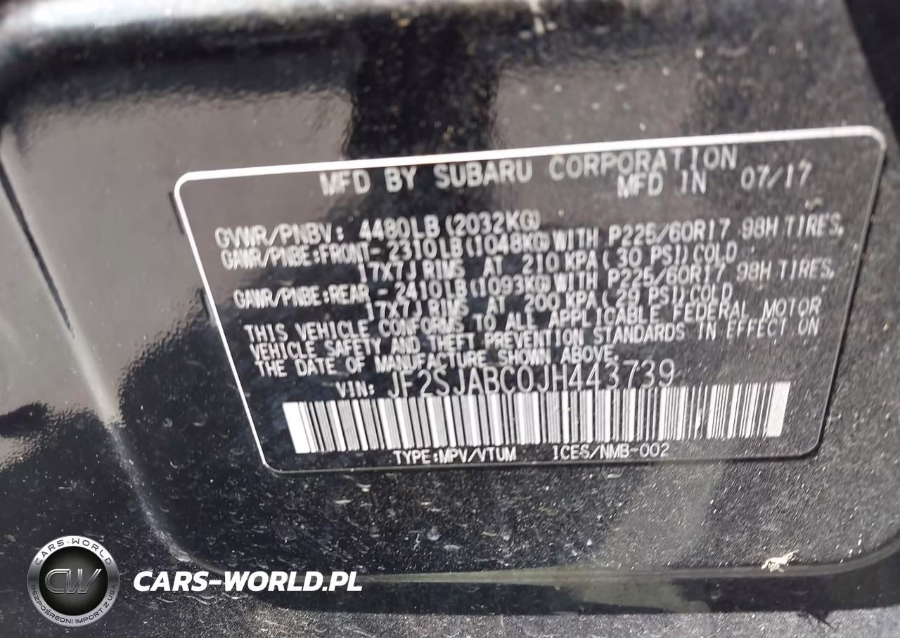 2018 Subaru Forester 2.5I VIN:JF2SJABC0JH443739 - 9