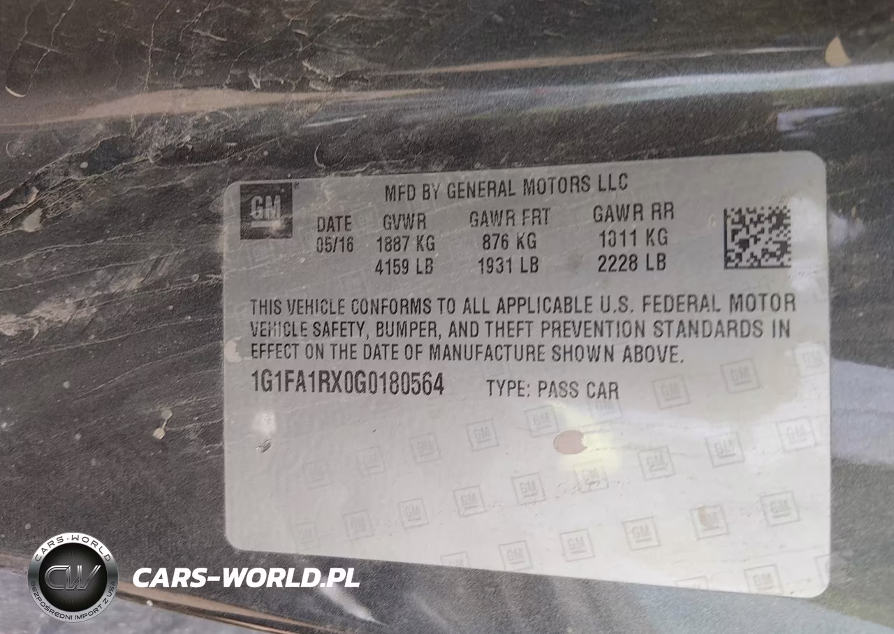 2016 Chevrolet Camaro 1Lt VIN:1G1FA1RX0G0180564 - 9
