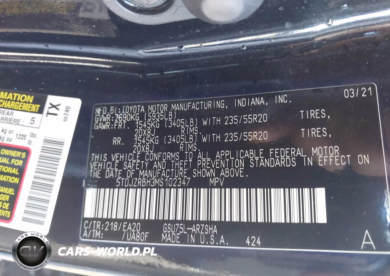 2021 Toyota Highlander Xse VIN:5TDJZRBH3MS102347 - 9