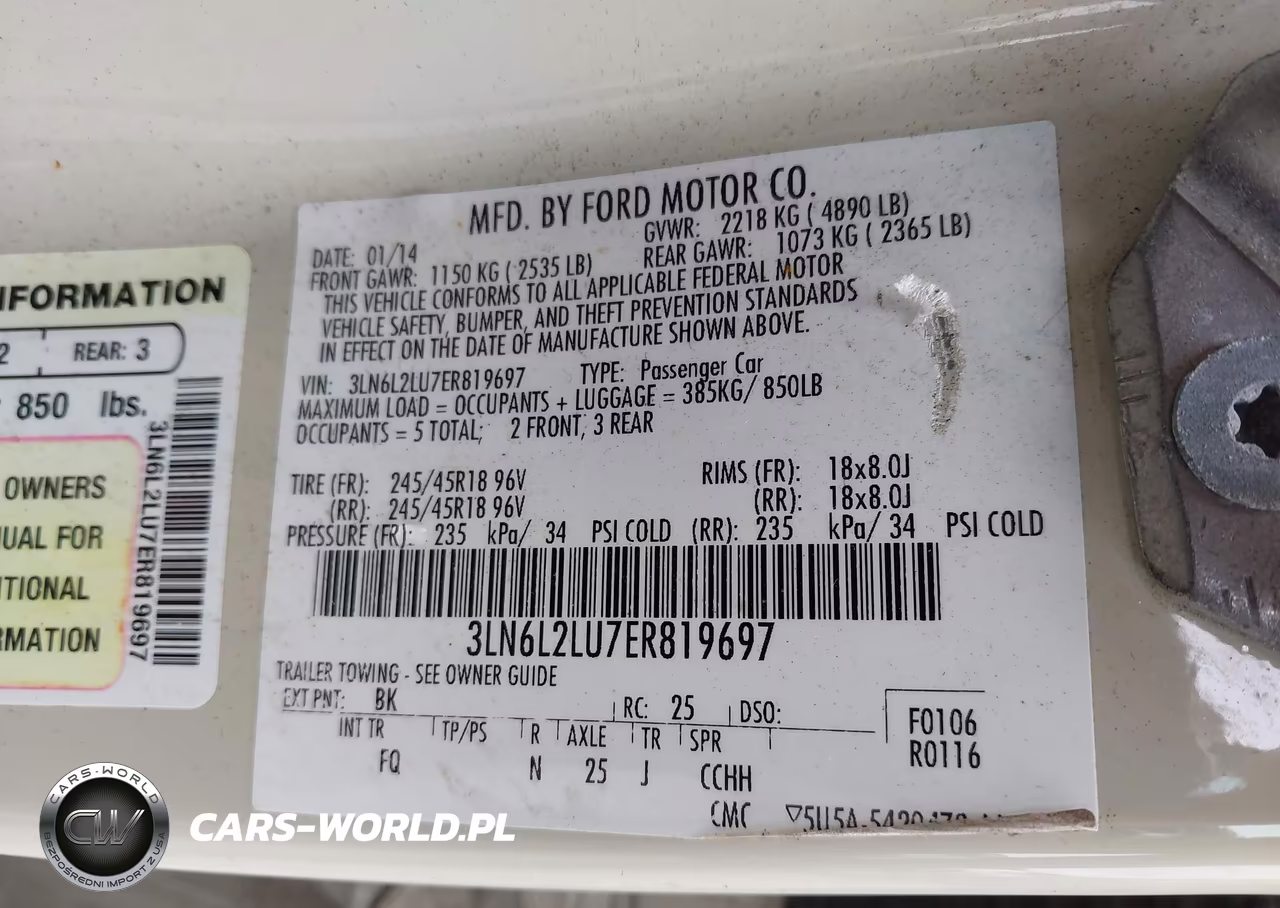 2014 Lincoln Mkz Hybrid VIN:3LN6L2LU7ER819697 - 9