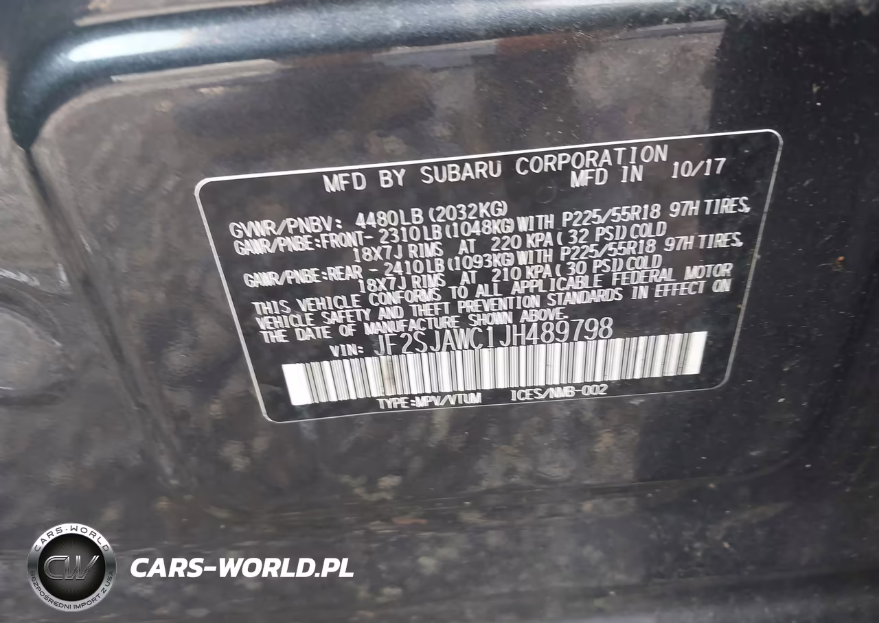 2018 Subaru Forester 2.5I Touring VIN:JF2SJAWC1JH489798 - 9