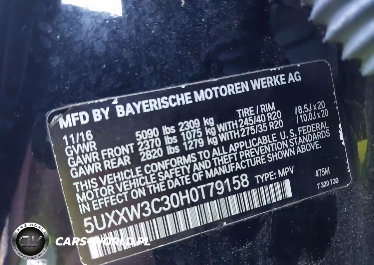 2017 BMW X4 xDrive28I VIN:5UXXW3C30H0T79158 - 9