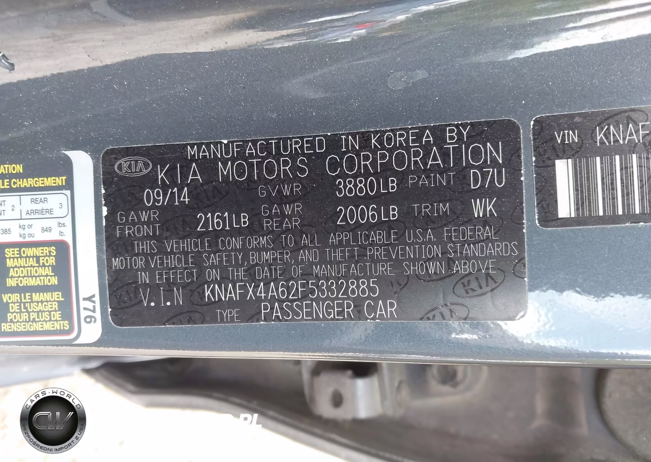 2015 Kia Forte Lx VIN:KNAFX4A62F5332885 - 9