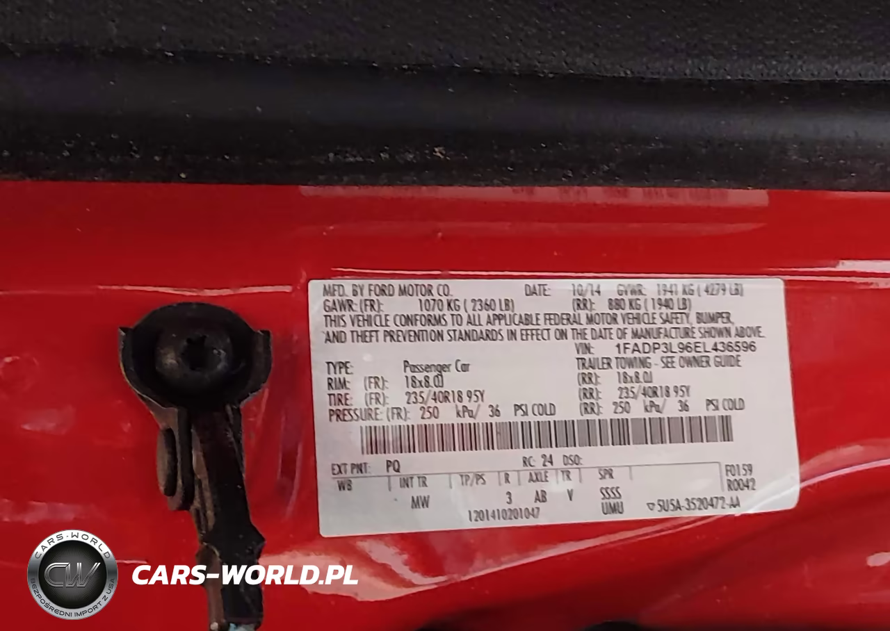 2014 Ford Focus St VIN:1FADP3L96EL436596 - 9