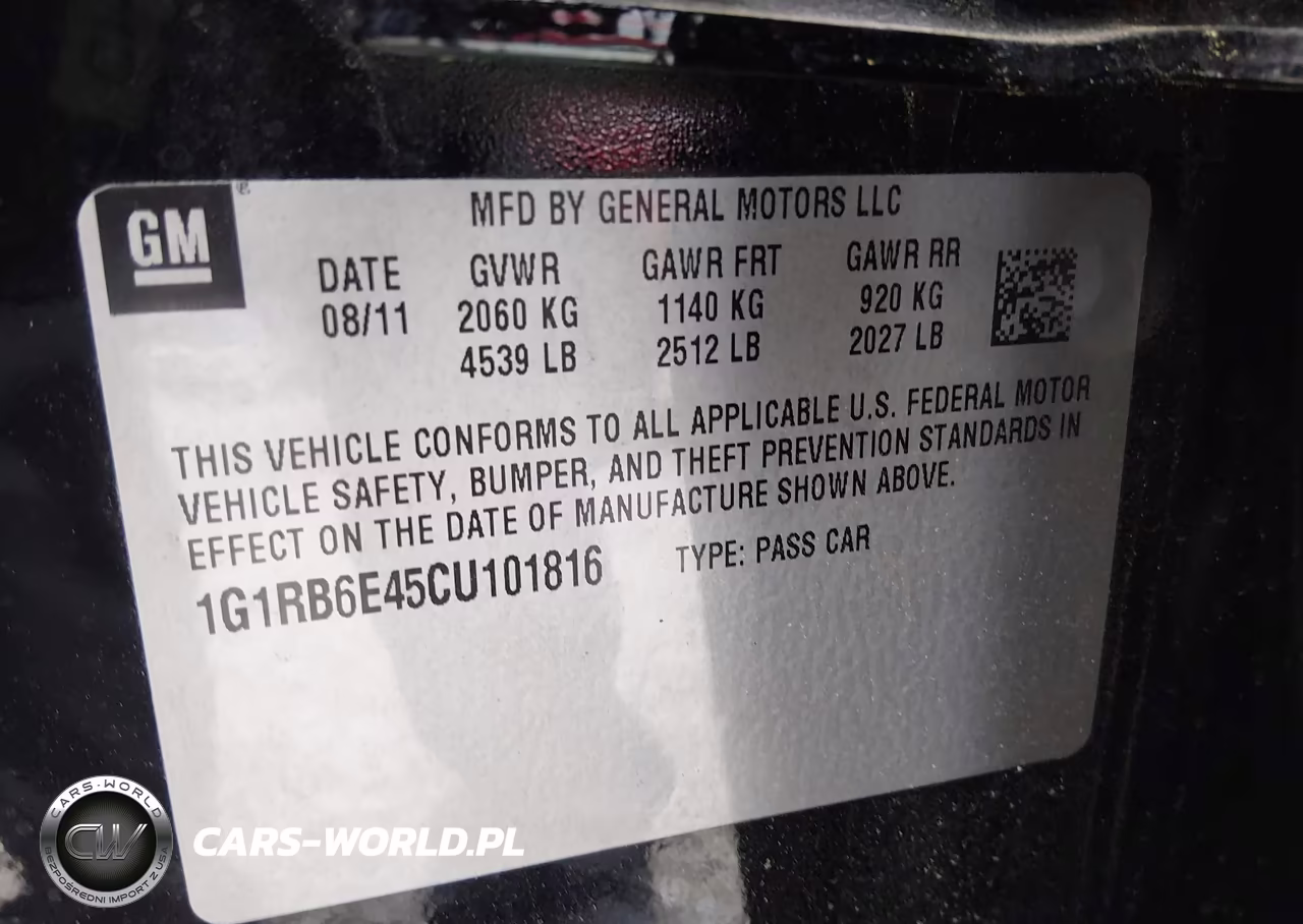 2012 Chevrolet Volt VIN:1G1RB6E45CU101816 - 9