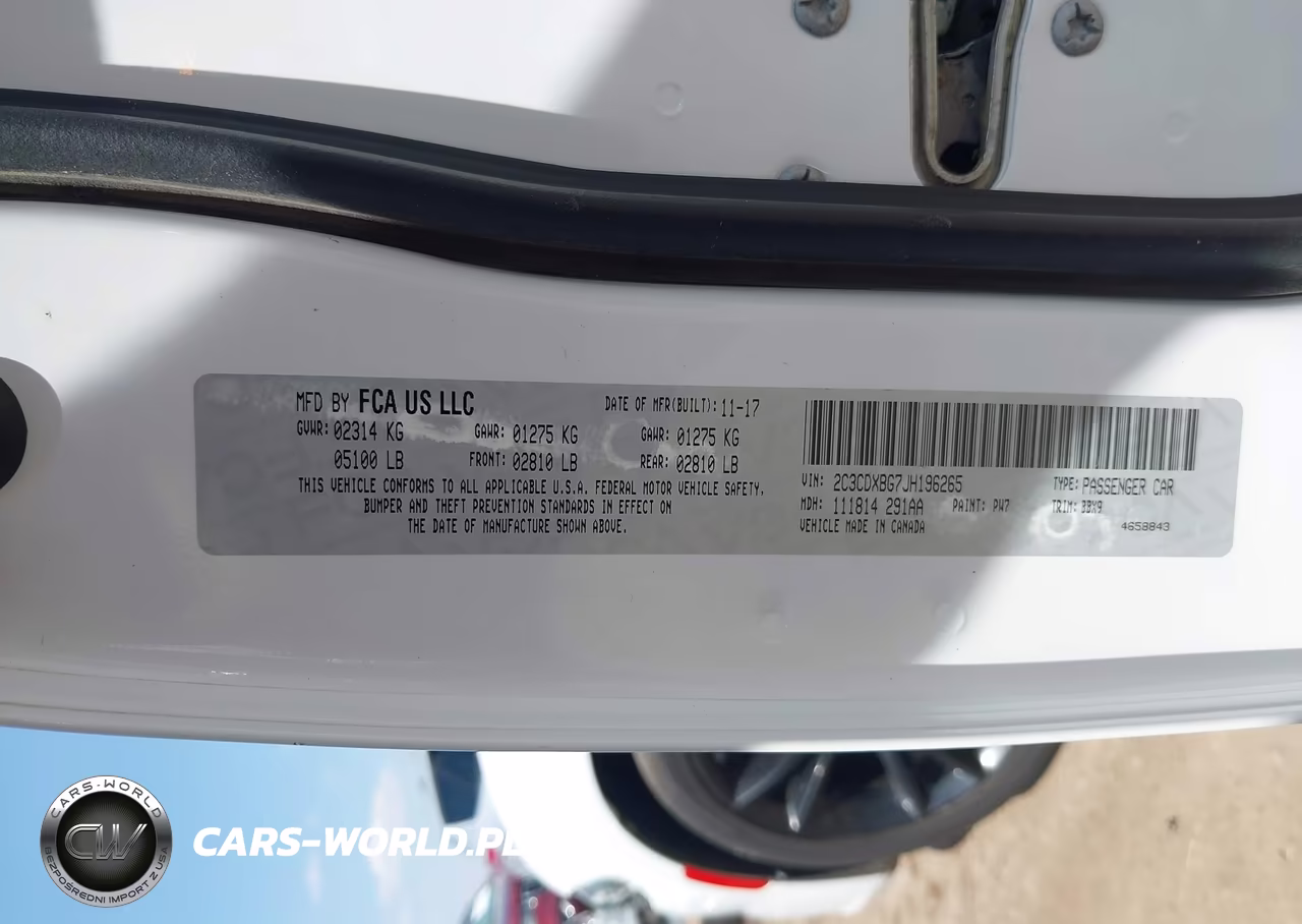 2018 Dodge Charger Sxt Rwd VIN:2C3CDXBG7JH196265 - 9