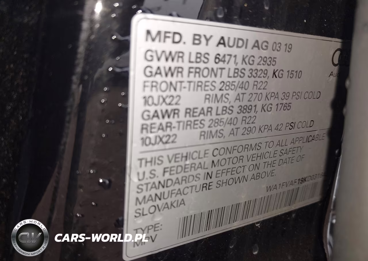 2019 Audi Q8 55 Premium VIN:WA1FVAF19KD031643 - 9
