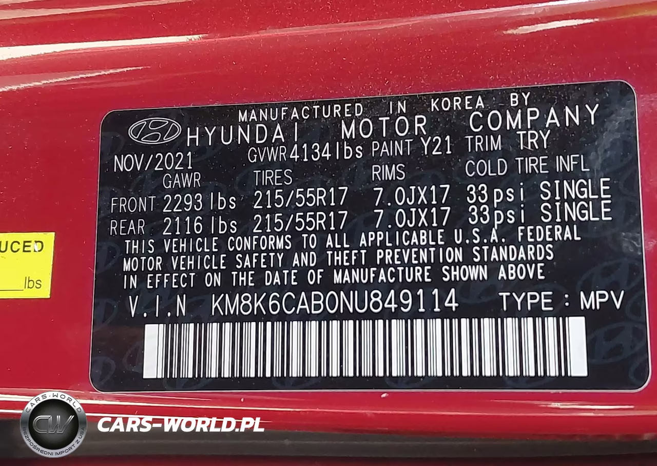 2022 Hyundai Kona Sel VIN:KM8K6CAB0NU849114 - 9
