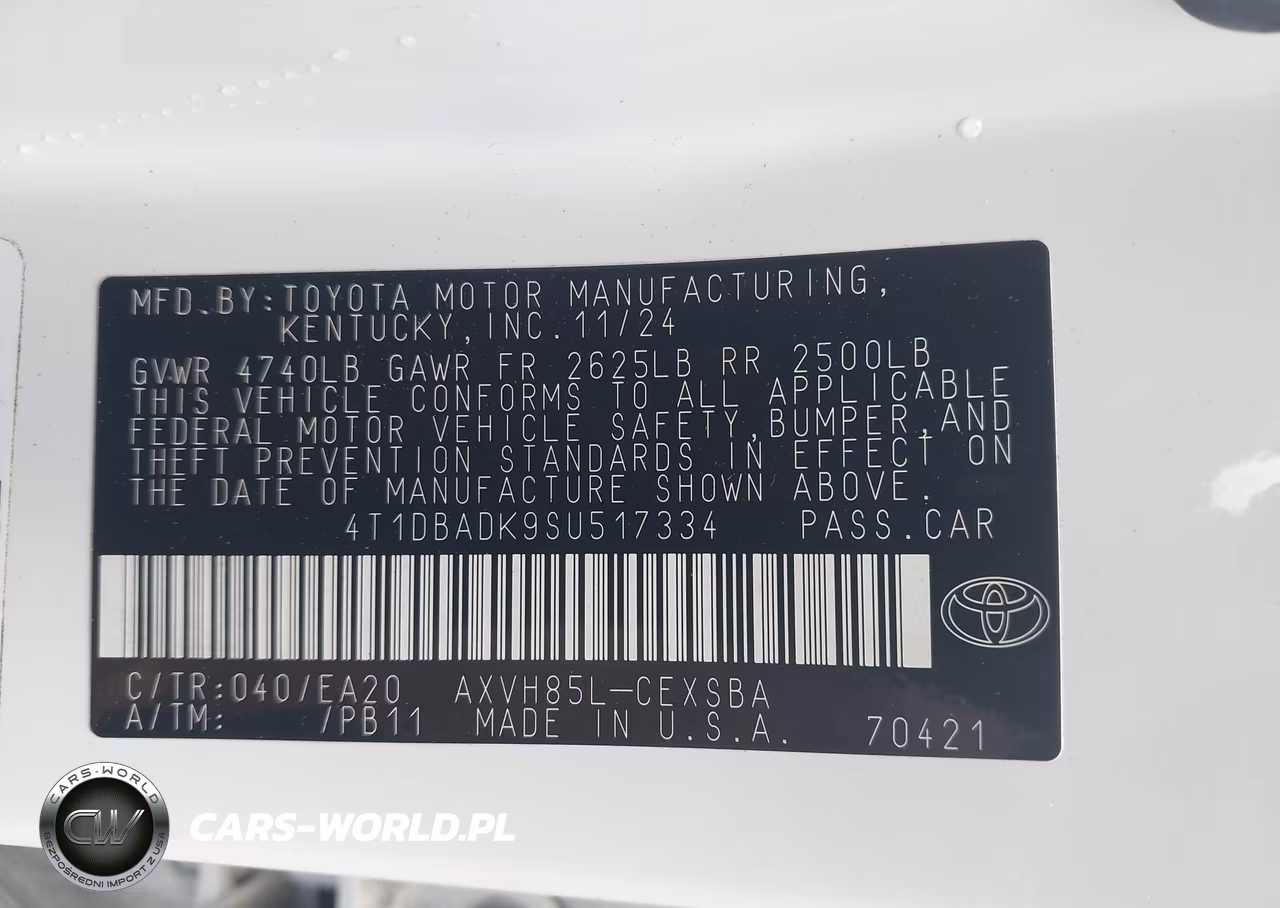 2025 Toyota Camry Se VIN:4T1DBADK9SU517334 - 9