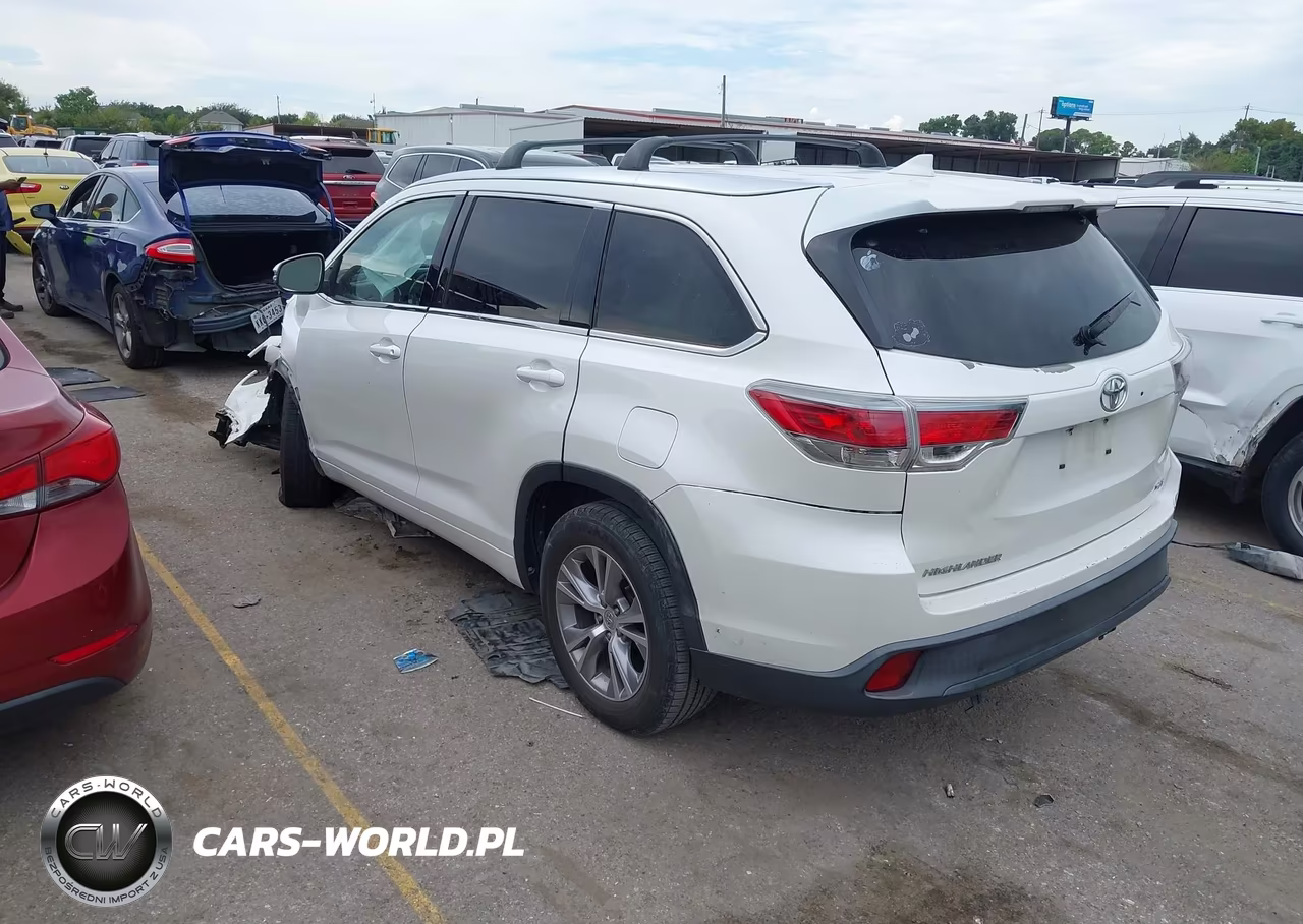 2014 Toyota Highlander Xle V6 VIN:5TDKKRFH4ES037299 - 3