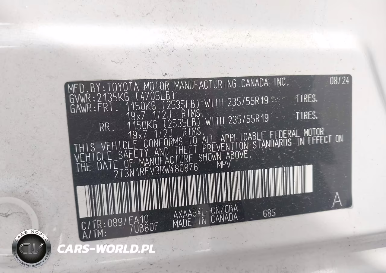 2024 Toyota Rav4 Limited VIN:2T3N1RFV3RW480876 - 9