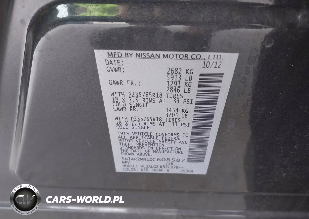 2013 Nissan Pathfinder Sl VIN:5N1AR2MN1DC608587 - 9