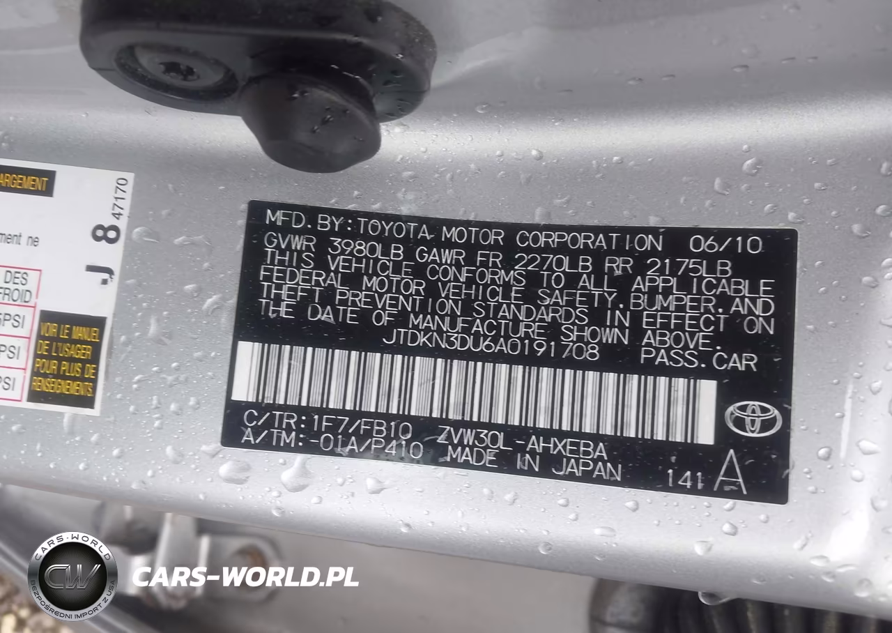 2010 Toyota Prius Iii VIN:JTDKN3DU6A0191708 - 9