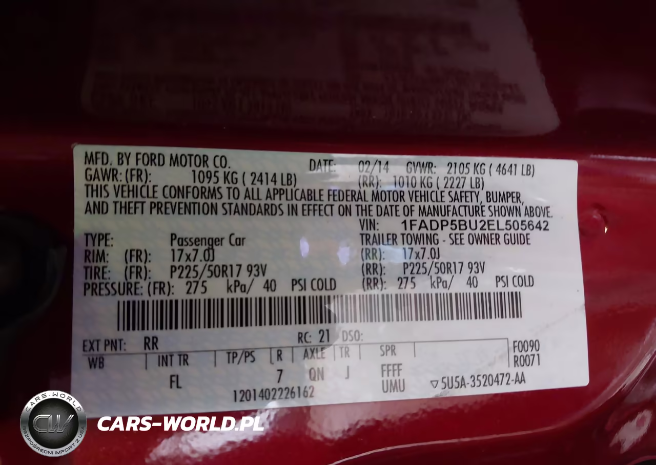 2014 Ford C-Max Hybrid Sel VIN:1FADP5BU2EL505642 - 9