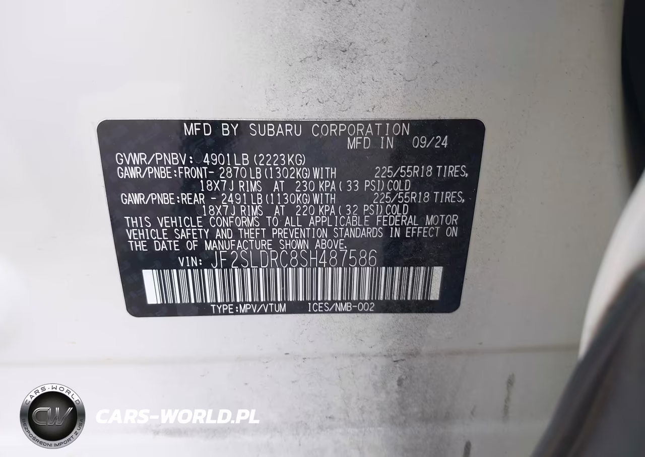 2025 Subaru Forester Limited VIN:JF2SLDRC8SH487586 - 9