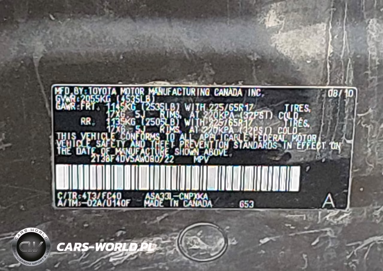 2010 Toyota Rav4 VIN:2T3BF4DV5AW080722 - 9