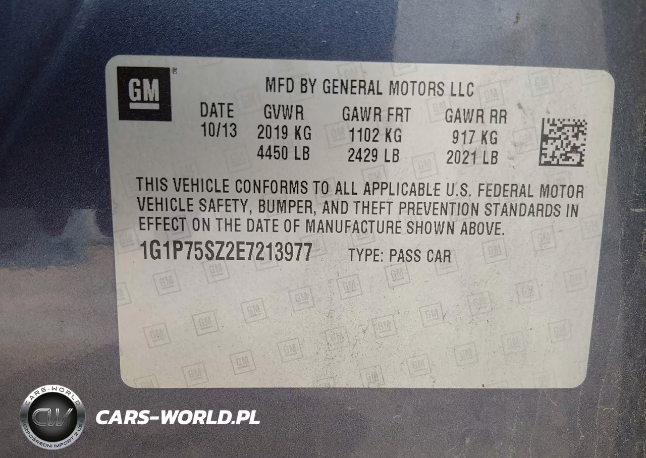 2014 Chevrolet Cruze Diesel VIN:1G1P75SZ2E7213977 - 9