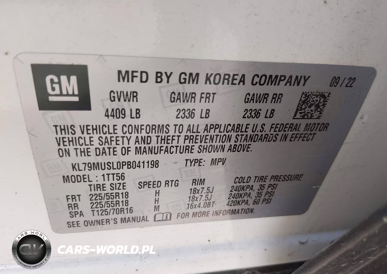 2023 Chevrolet Trailblazer Awd Rs VIN:KL79MUSL0PB041198 - 9
