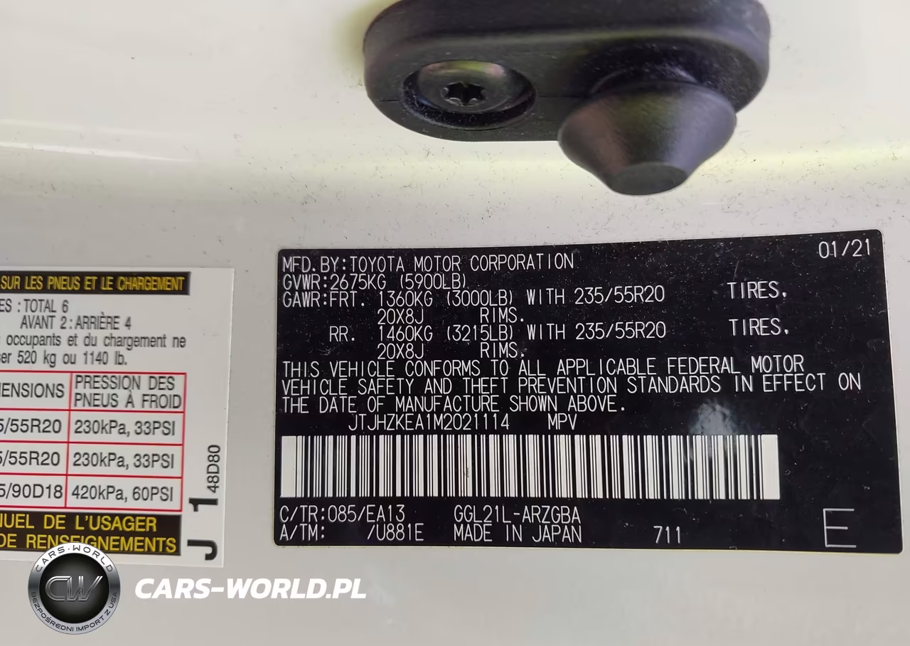 2021 Lexus Rx 350L VIN:JTJHZKEA1M2021114 - 9