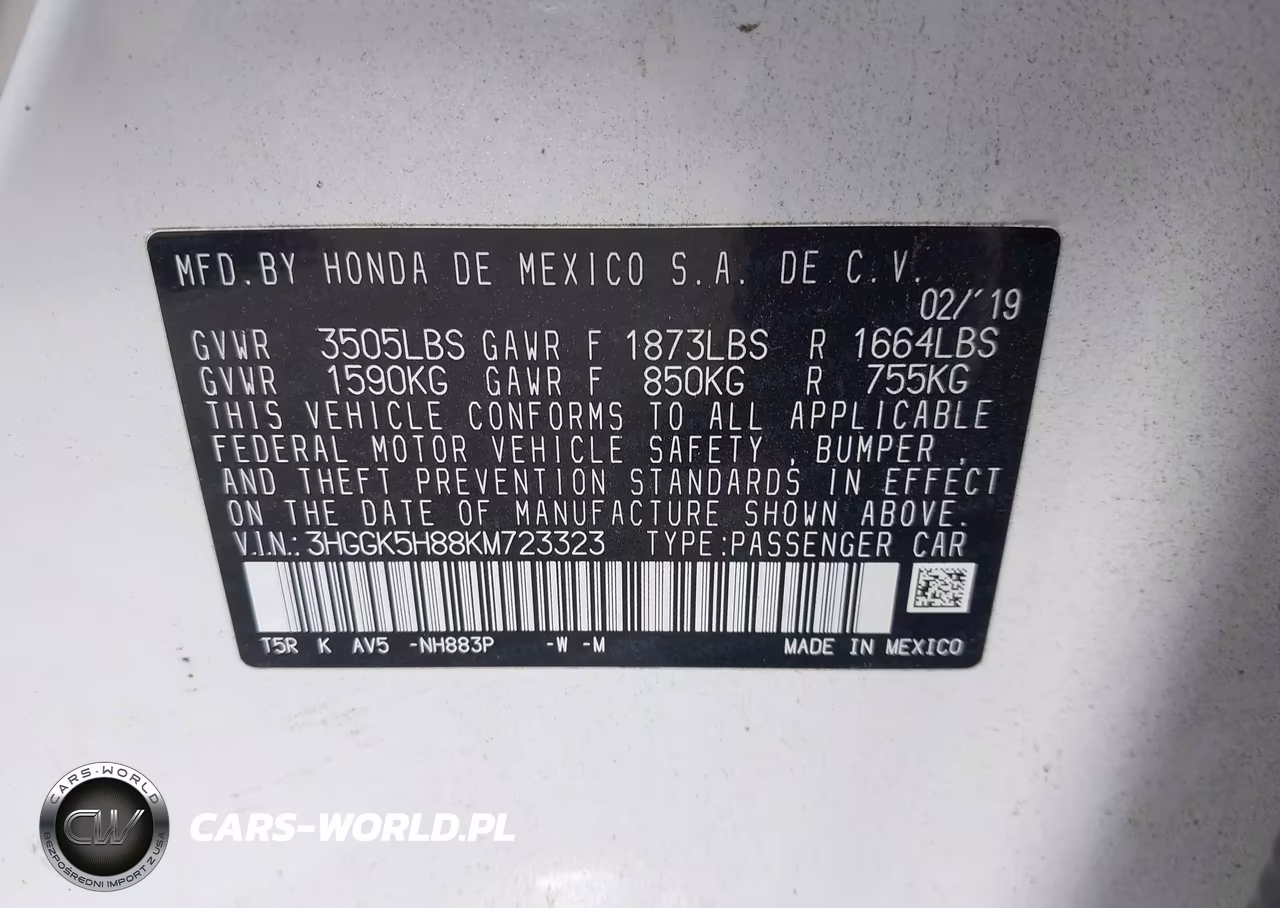 2019 Honda Fit Ex VIN:3HGGK5H88KM723323 - 9
