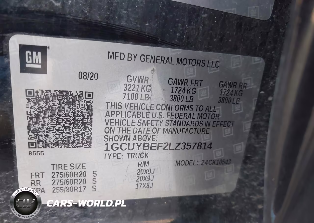 2020 Chevrolet Silverado 1500 4Wd Short Bed Custom VIN:1GCUYBEF2LZ357814 - 9