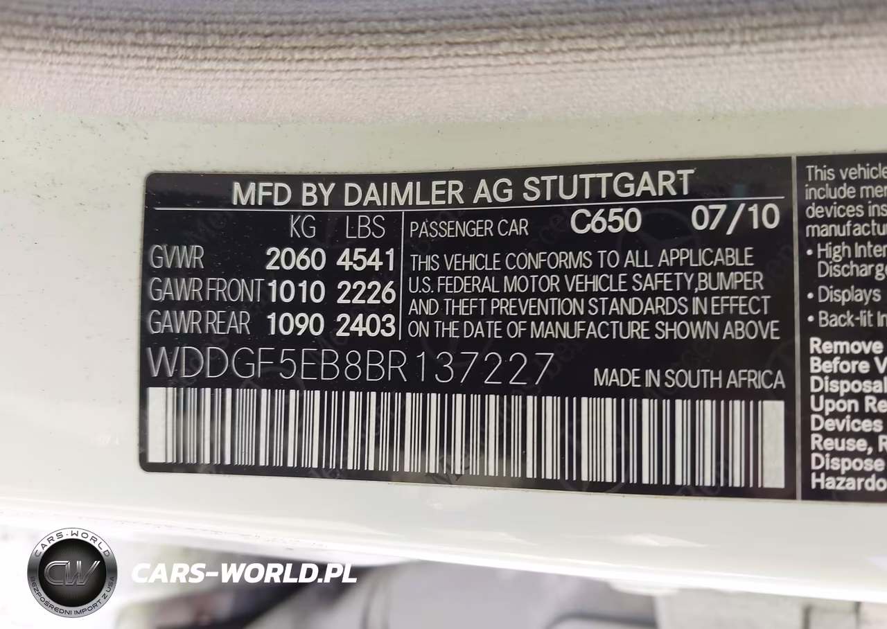 2011 Mercedes-Benz C 300 Sport VIN:WDDGF5EB8BR137227 - 9