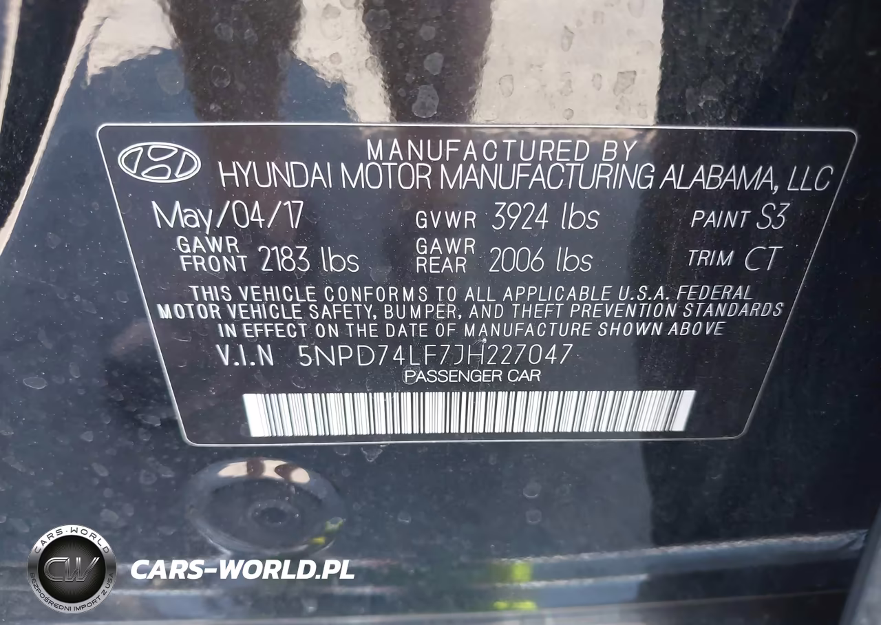 2018 Hyundai Elantra Se VIN:5NPD74LF7JH227047 - 9