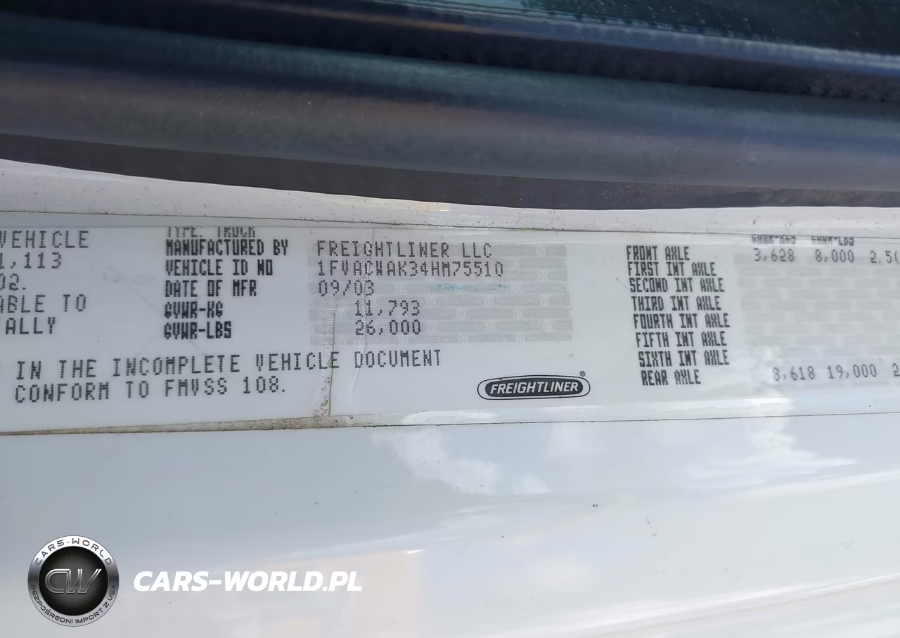 2004 Freightliner M2 106 Medium Duty VIN:1FVACWAK34HM75510 - 8