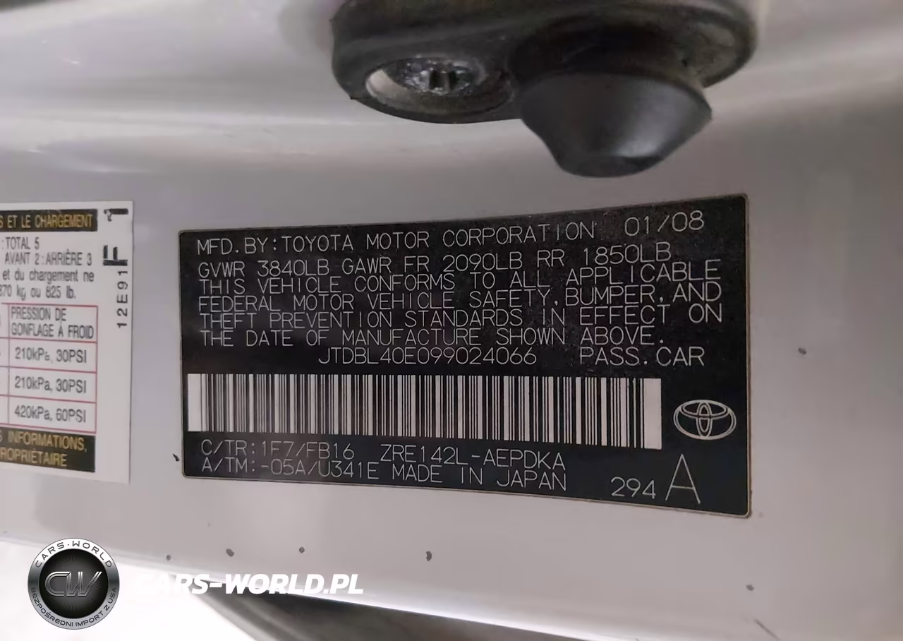 2009 Toyota Corolla Le VIN:JTDBL40E099024066 - 9