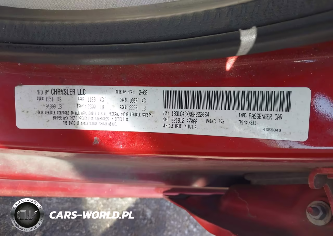2008 Dodge Avenger Se VIN:1B3LC46KX8N222064 - 9