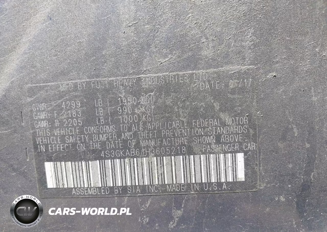 2017 Subaru Impreza 2.0I Premium VIN:4S3GKAB61H3605218 - 9