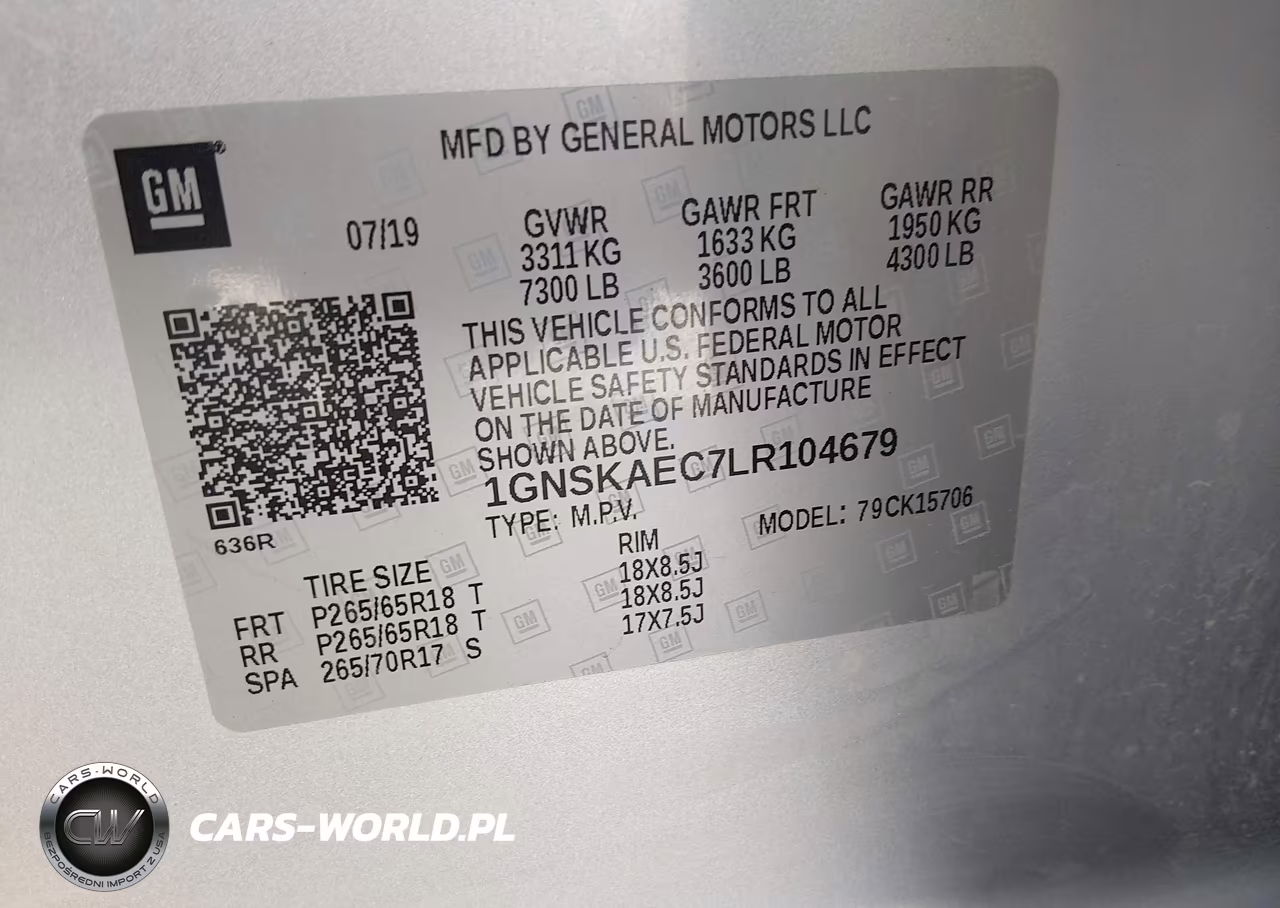 2020 Chevrolet Tahoe 4Wd Ls VIN:1GNSKAEC7LR104679 - 9