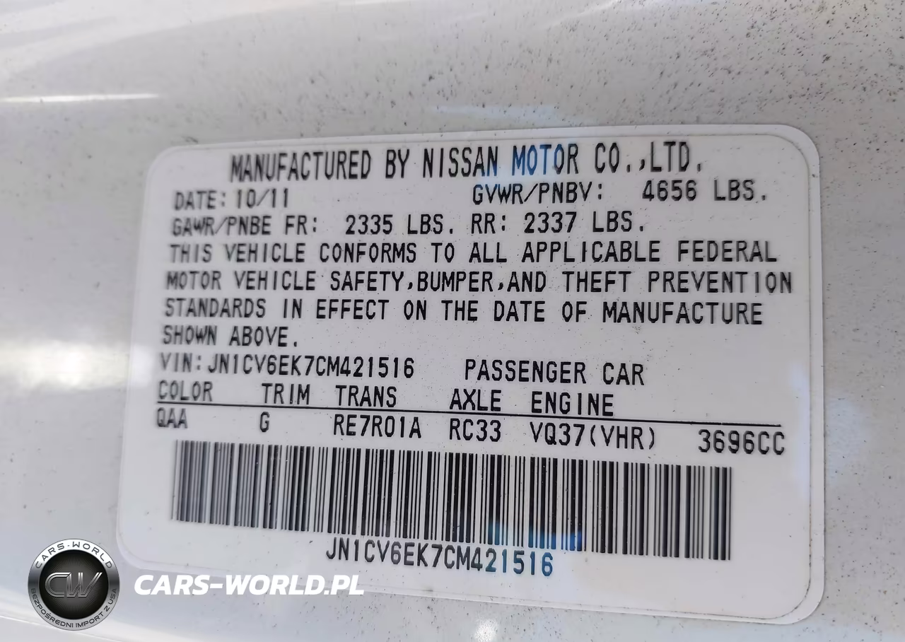 2012 Infiniti G37 Journey VIN:JN1CV6EK7CM421516 - 9