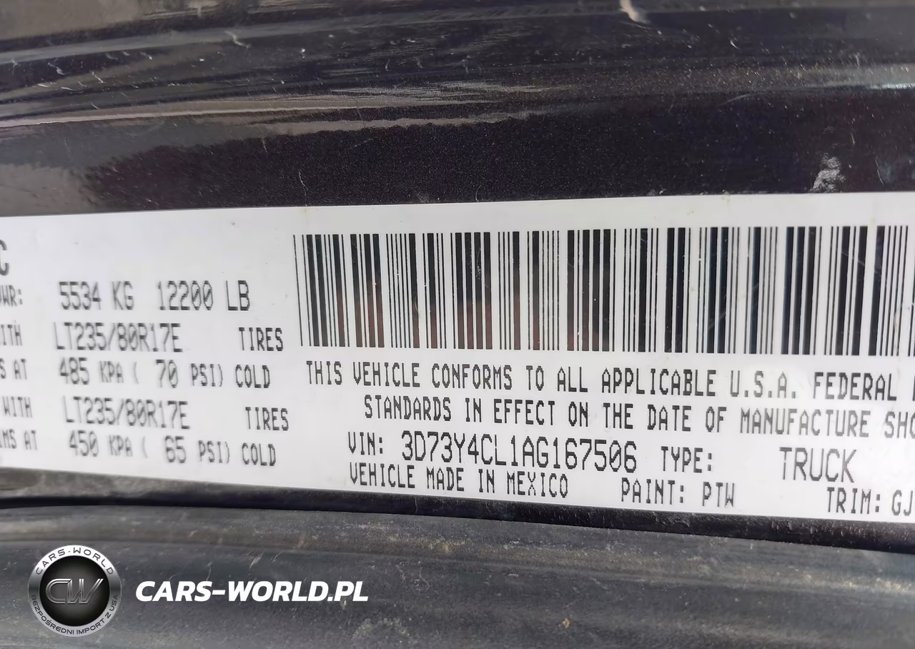 2010 Dodge Ram 3500 Laramie VIN:3D73Y4CL1AG167506 - 9