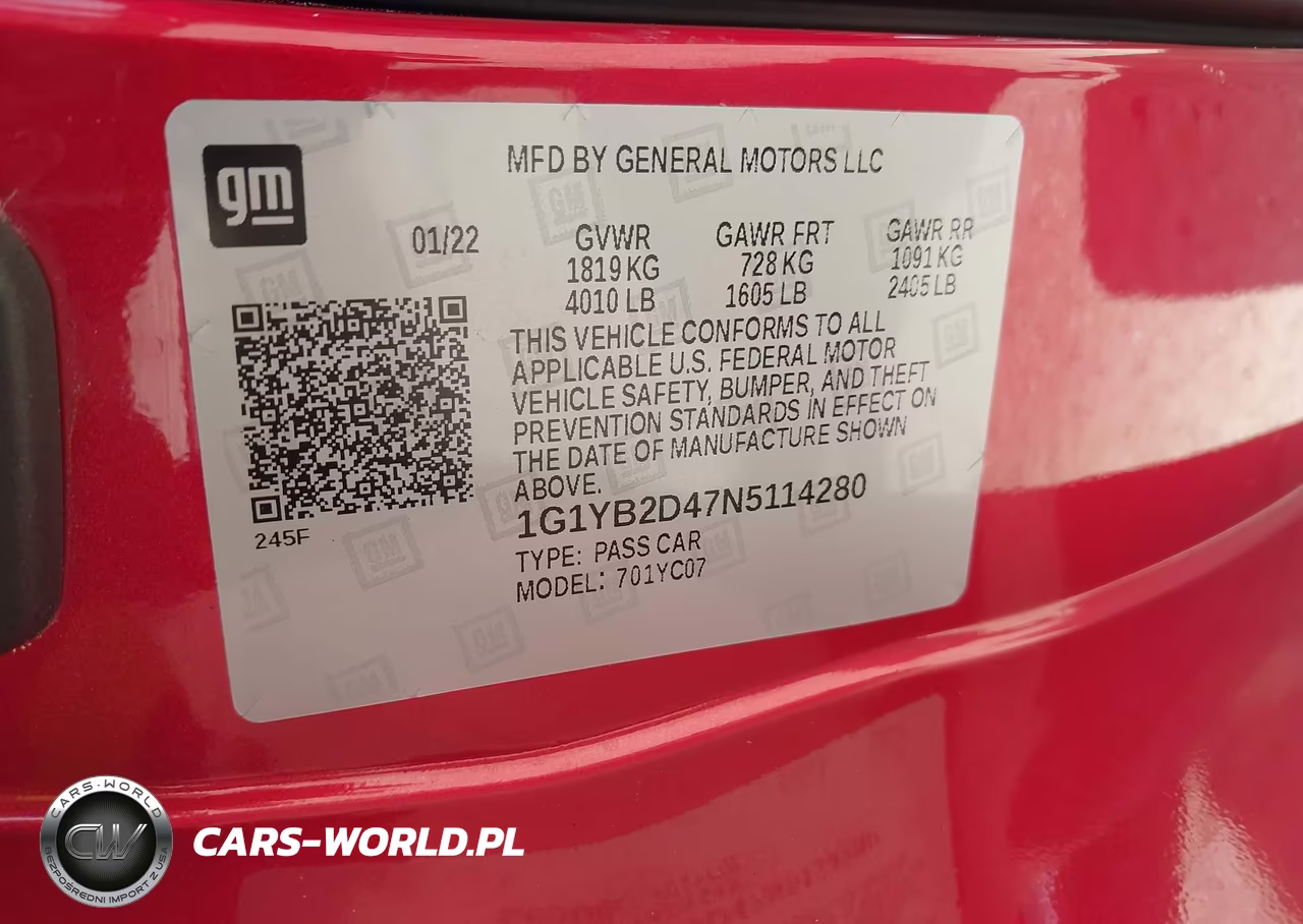 2022 Chevrolet Corvette Stingray Rwd 2Lt VIN:1G1YB2D47N5114280 - 9