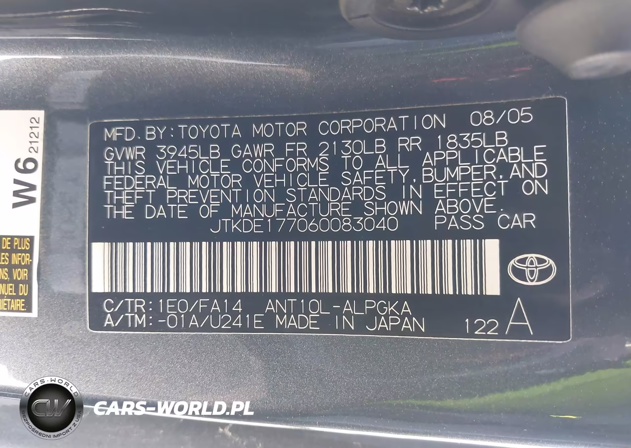 2006 Scion Tc VIN:JTKDE177060083040 - 9