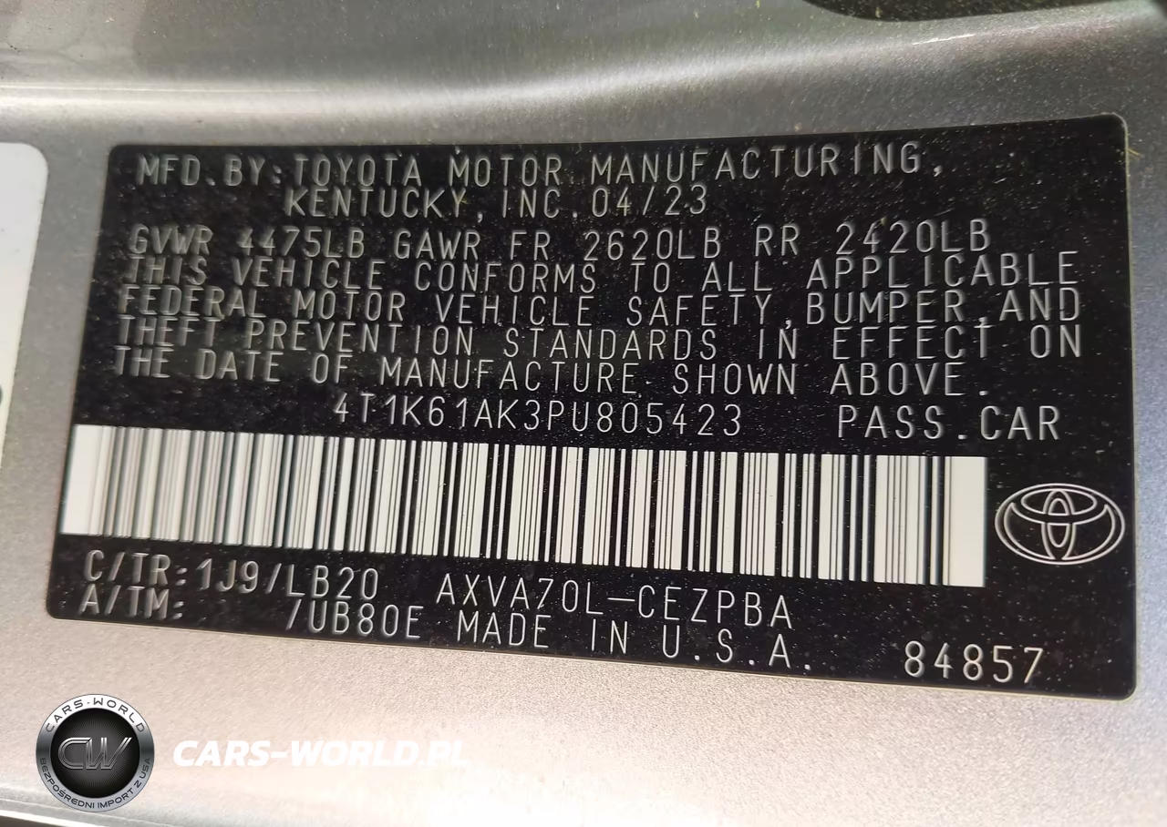 2023 Toyota Camry Xse VIN:4T1K61AK3PU805423 - 9