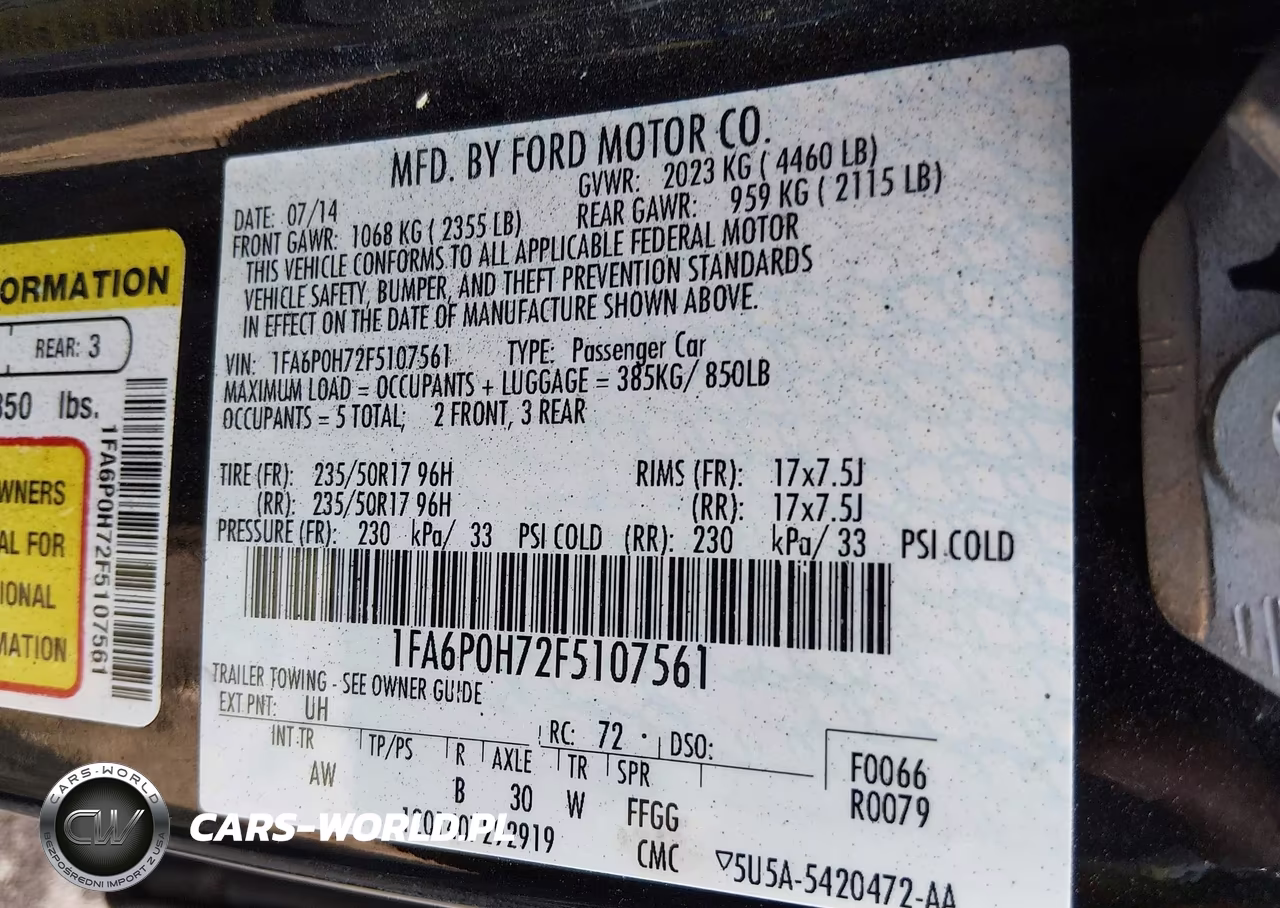 2015 Ford Fusion Se VIN:1FA6P0H72F5107561 - 9