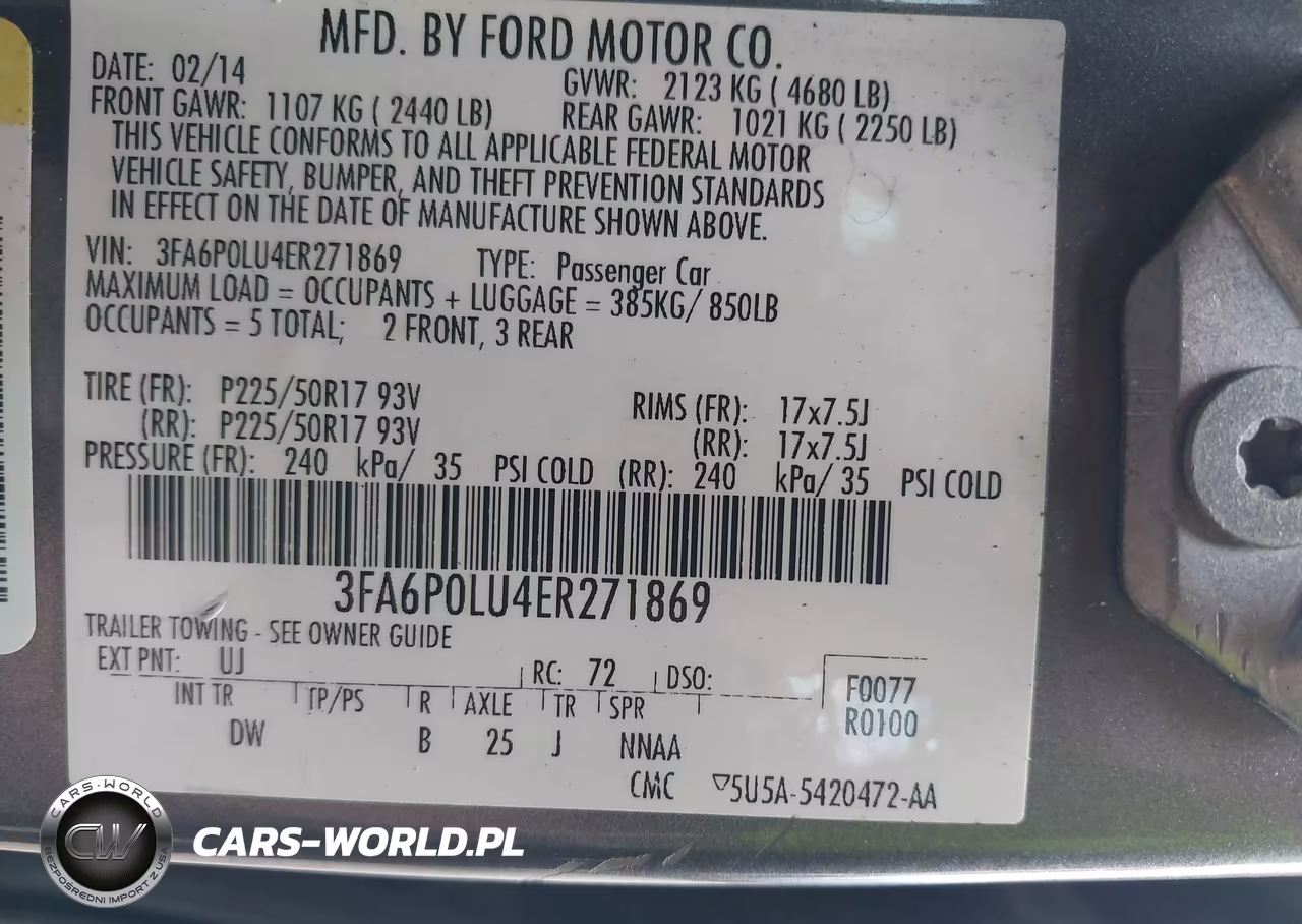 2014 Ford Fusion Hybrid Se VIN:3FA6P0LU4ER271869 - 9